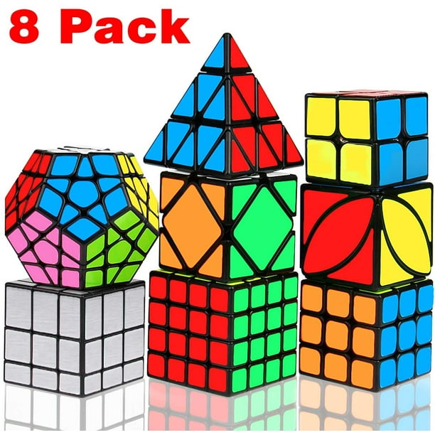 Cube Bundle 2x2 3x3 Pyramid Megaminx Mirror Magic Cube, Vdealen Speed Cube Set